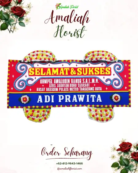 Papan Bunga Ucapan Selamat Pamijen